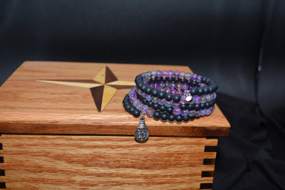 Purple Rain Memorywire Bracelet