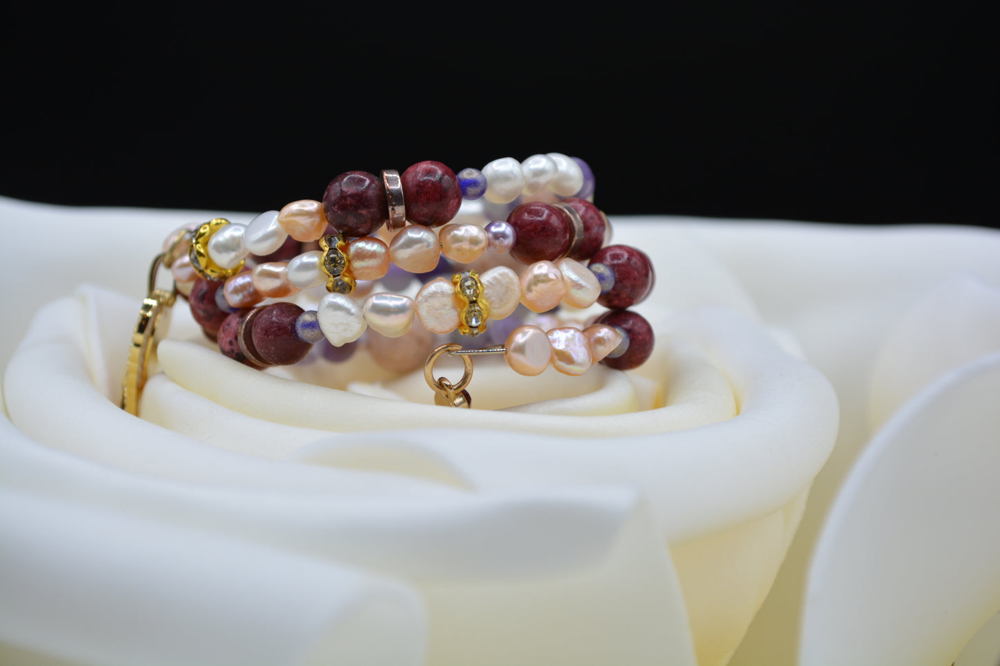 Blushing Roux Memorywire Bracelet