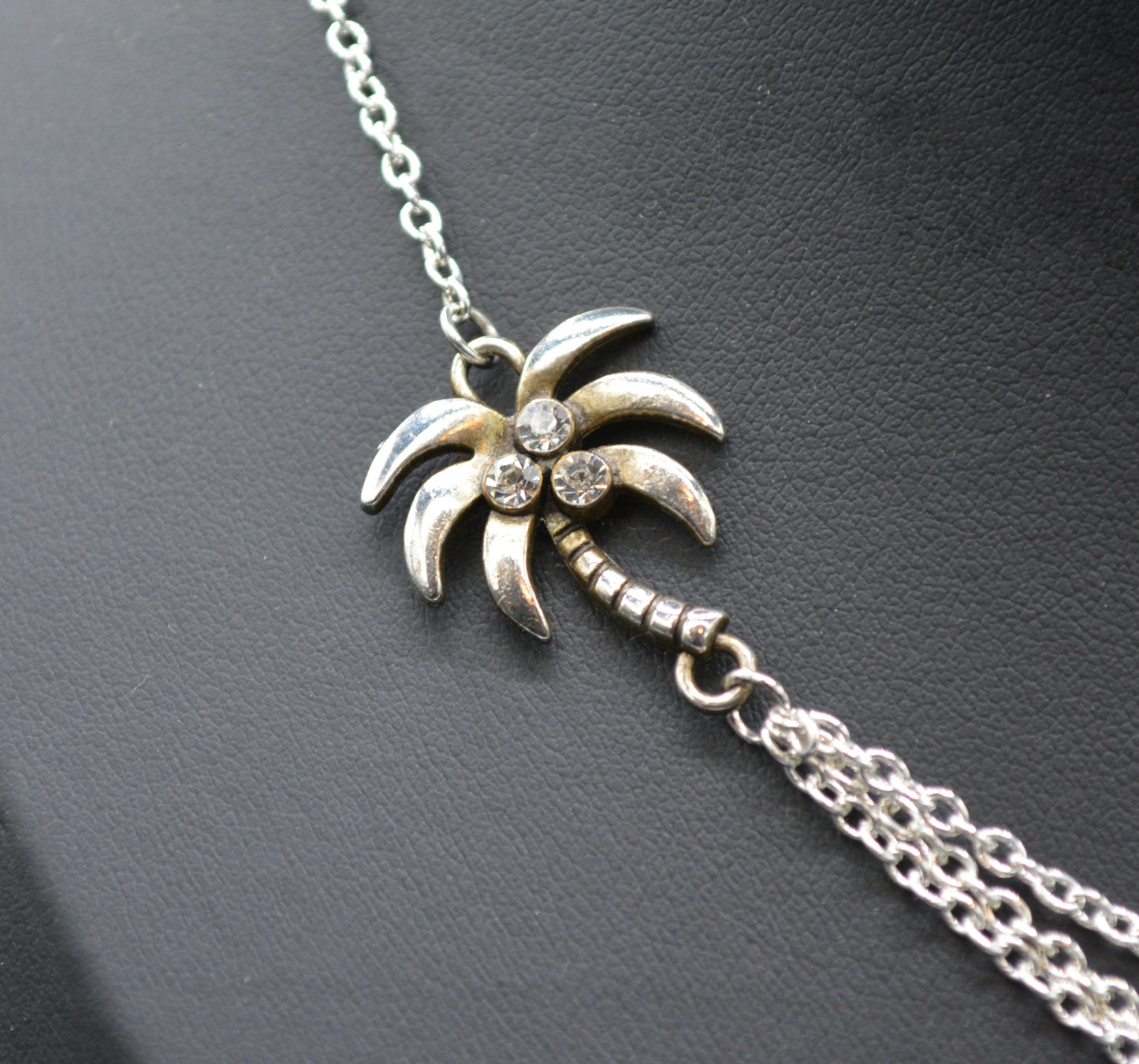 Palm Tree Asymetrical Necklace