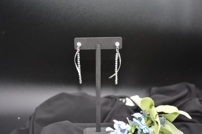 Silver Twist Earrings