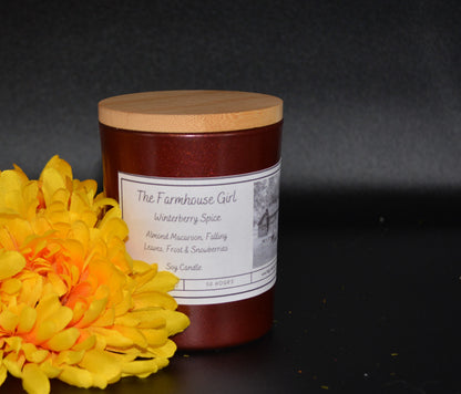 5.5oz candle named Winterberry Spice